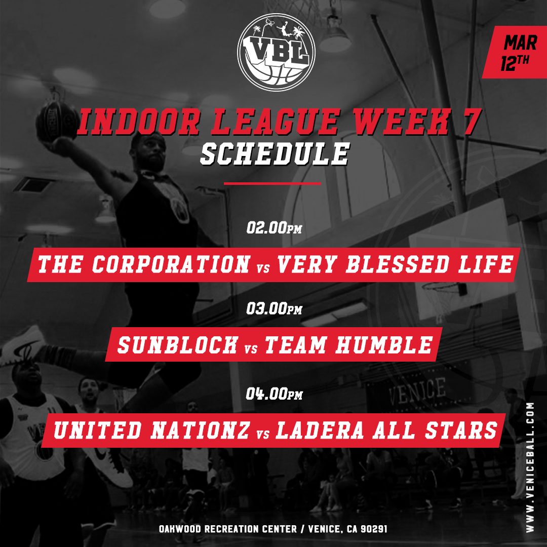 VBL week 7 Schedule + Video Recap