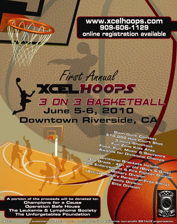 Xcel Hoops presents 3on3 tournament you don’t wanna miss this one…
